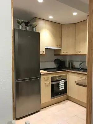 Una cocina o zona de cocina en Biescas Centro! Garaje y wifi!!