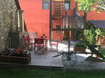 Jardín al aire libre en Hotel Saueth