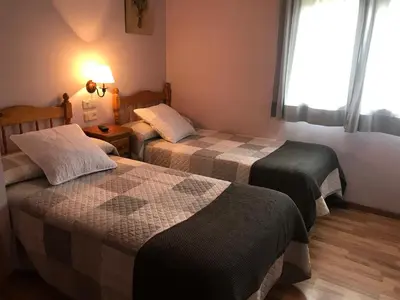 Cama o camas de una habitación en Hotel Saueth