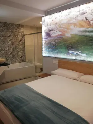 Cama o camas de una habitación en El Capricho de Arguis