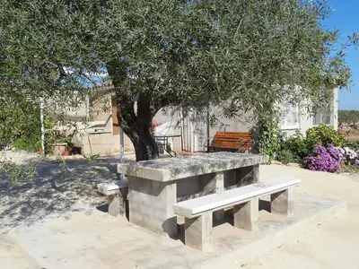 Jardín al aire libre en Casa Mariano