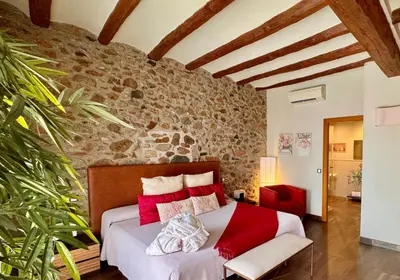 Cama o camas de una habitación en Cal Barber