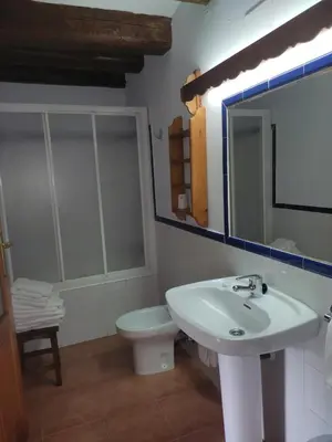 Un baño de Apartamentos Viña Olivan