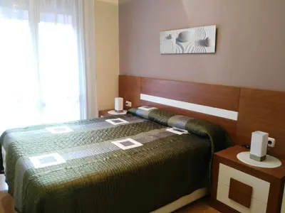 Cama o camas de una habitación en Apartamento turistico Olite