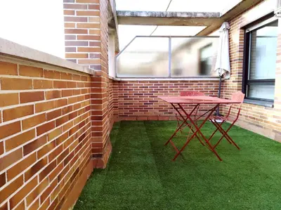 Un patio o zona al aire libre en Ático en Pamplona