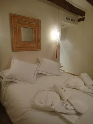 Cama o camas de una habitación en Hotel Rural Cal Torner Adults Only