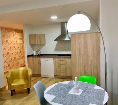 Una cocina o zona de cocina en Apartamentos Maladeta