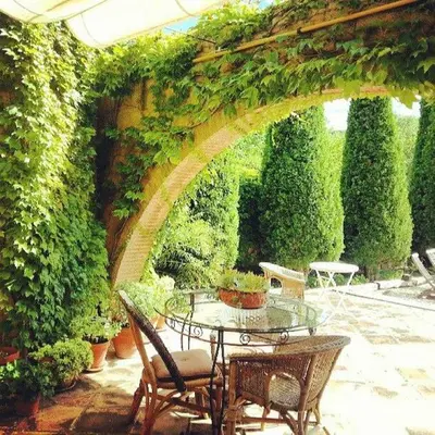 Jardín al aire libre en Hotel La Posada de Lalola