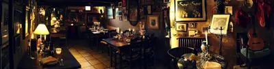 El salón o zona de bar de Hotel La Posada de Lalola