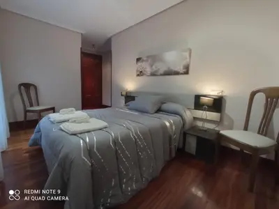 Cama o camas de una habitación en Pedroenea Apartamento Elizondo