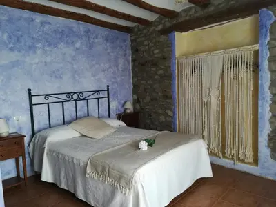 Cama o camas de una habitación en Casa el Francés
