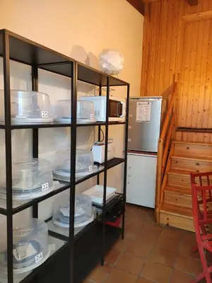 Una cocina o zona de cocina en Hostal Escartín