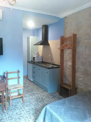 Una cocina o zona de cocina en Apartamentos Calanda