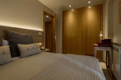 Cama o camas de una habitación en MONTELIA Ático El Ciervo de Panticosa