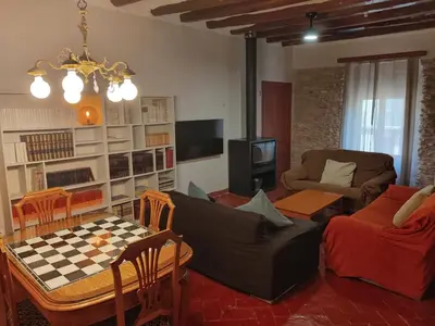 Una televisión o centro de entretenimiento en Casa Remunda