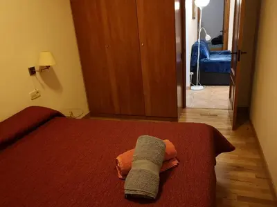 Cama o camas de una habitación en Apartament de la Lali Roní