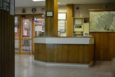 El vestíbulo o zona de recepción de Hotel Rausan