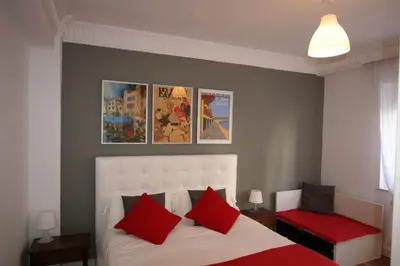 Cama o camas de una habitación en Guelbenzu by clabao