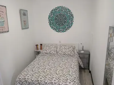 Cama o camas de una habitación en Apartamento Cigüeña 1