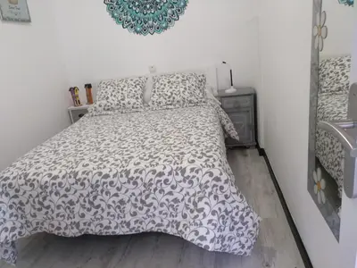 Cama o camas de una habitación en Apartamento Cigüeña 1