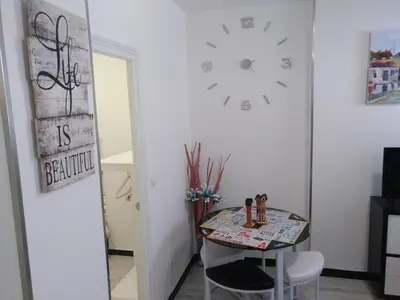 Una televisión o centro de entretenimiento en Apartamento Cigüeña 1