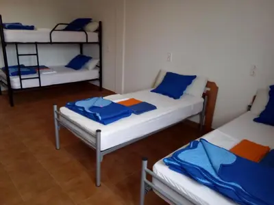 Cama o camas de una habitación en Albergue Turístico Tierras Altas