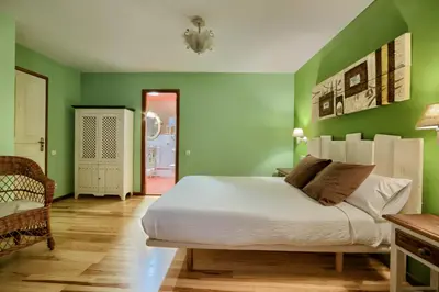 Cama o camas de una habitación en Hotel Rural El Almadiero