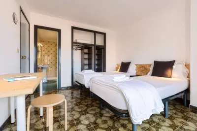 Cama o camas de una habitación en Duc Allotjament