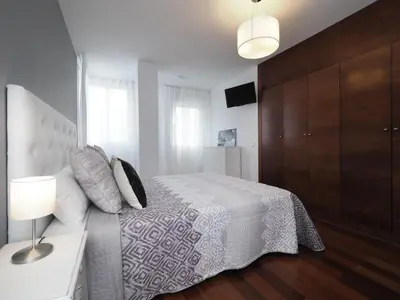 Cama o camas de una habitación en Apartamento Monte Perdido