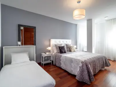 Cama o camas de una habitación en Apartamento Monte Perdido