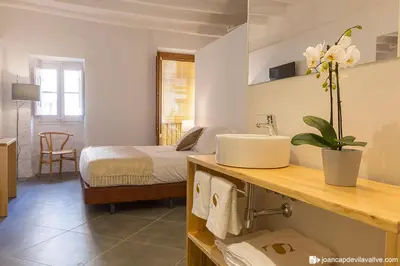Cama o camas de una habitación en Hotel Secrets Priorat