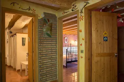 Cama o camas de una habitación en Casa el Pelaire