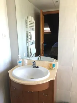 Un baño de Hostal Casa Barranco