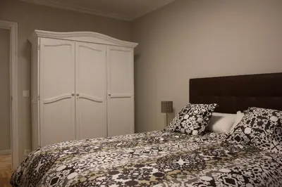 Cama o camas de una habitación en Apartamento Sanguesa