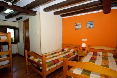 Cama o camas de una habitación en Alberg Rural Ca l'Anton