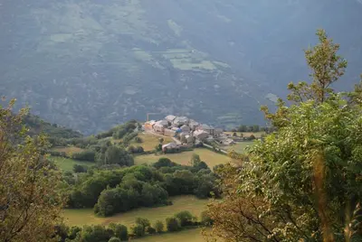 Paisaje cerca de este albergue