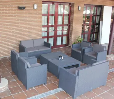 Zona de estar de Hostal Casa Perico