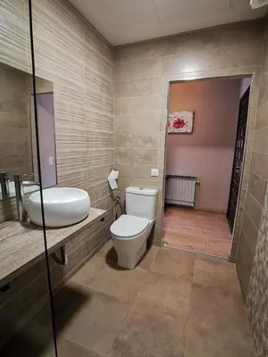 Un baño de Hotel Restaurante Las Galias