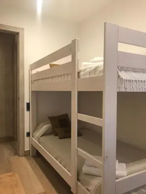 Cama o camas de una habitación en Apartament Neret II