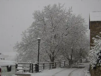 Casa Rural Basajarau en invierno