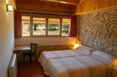 Cama o camas de una habitación en Hotel Restaurante Port d'Ager