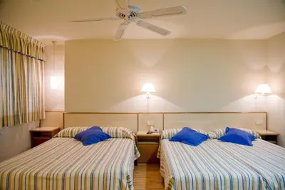 Cama o camas de una habitación en Hotel Balaguer