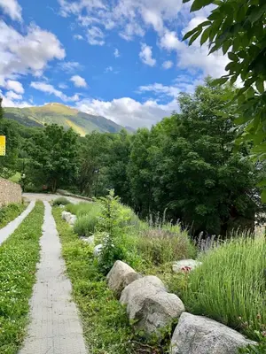 Paisaje cerca de este albergue