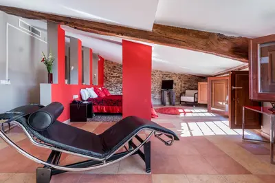 Zona de estar de Hotel Cal Llop