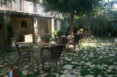 Jardín al aire libre en La Casona del Solanar