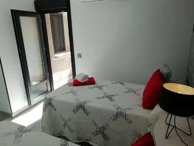 Cama o camas de una habitación en Los Ángeles Valderrobres
