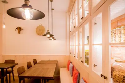 Zona de estar de Hostal La Creu