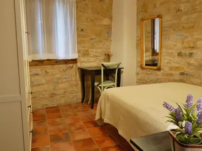 Cama o camas de una habitación en Casa Rural Estarrún
