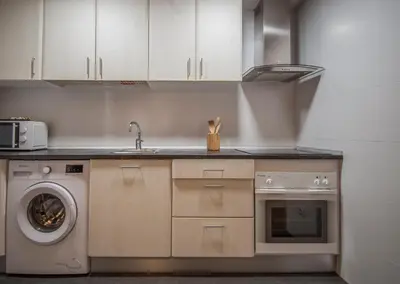 Una cocina o zona de cocina en Tudela balcón de Bardenas