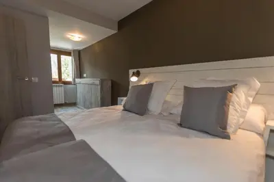Cama o camas de una habitación en El Puente